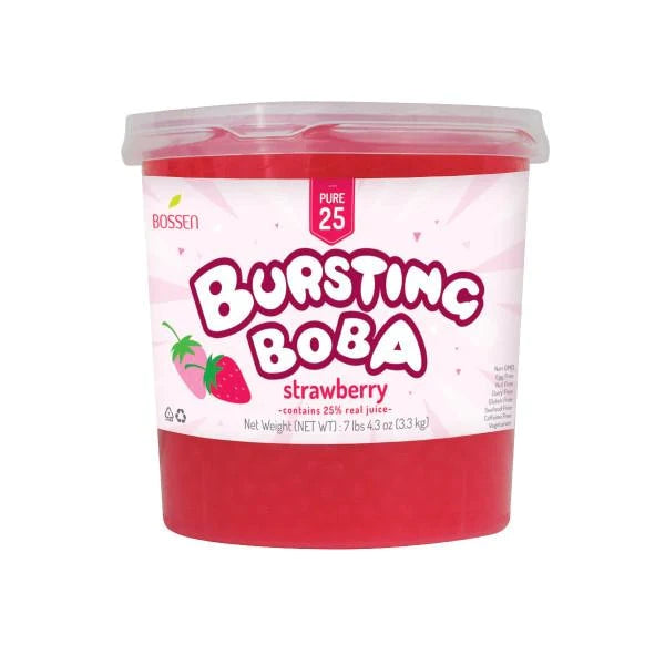 Strawberry Popping boba
